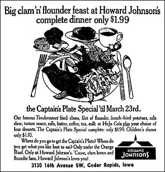 Howard Johnson's Motor Lodge and Restaurant Cedar Rapids, Iowa