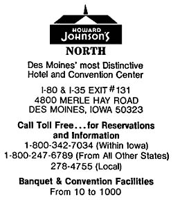 Howard Johnson's Motor Lodge and Restaurant Des Moines, Iowa