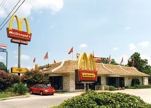 McDonald's mansard Baton Rouge Louisiana