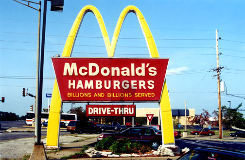 McDonald's Skinny "M" Double-Arch Sign St Louis Missouri