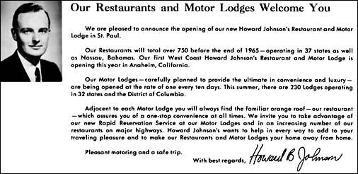 Howard Johnson's Motor Lodge and Restaurant St. Paul, Minnesota